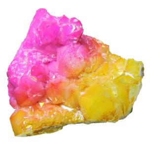 Avika Natural Rare Yellow Pink Aura Quartz for Cleansing Aura