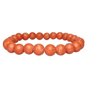 Avika Natural Red Coral Bead Bracelet (Pack of 1Pc)