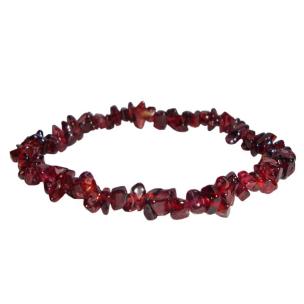 Avika Natural Rhodolite Gemstone Chips Bracelet (Pack of 1Pc)