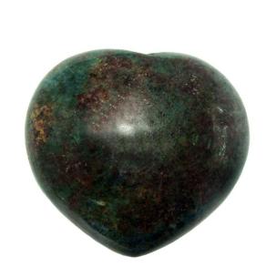 Avika Natural Ruby Kyanite  Gemstone Heart Puff