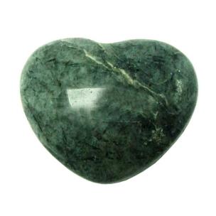 Avika Natural Tourmulated Quartz Gemstone Heart Puff ( Big)