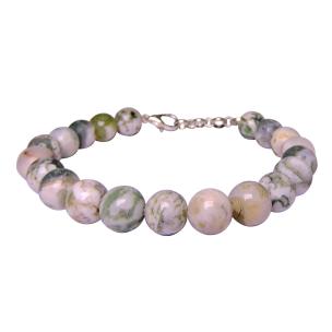 Avika Natural Tree Agate Bead with Hook Bracelet (Pack of 1Pc)