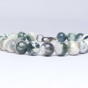 Avika Natural Tree Agate Beads Bracelet with Hook (Pack of 1Pc)