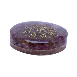 Avika Orgonite small Paper Weight With Amethyst & Symbol Power Art 5