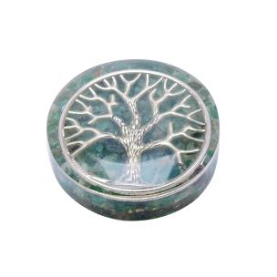 Avika Orgonite small Paper Weight With Green Aventurine & Symbol Power Art 1