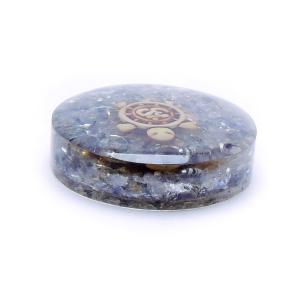 Avika Orgonite small Paper Weight With Grey Aventurine & Symbol Power Art 2