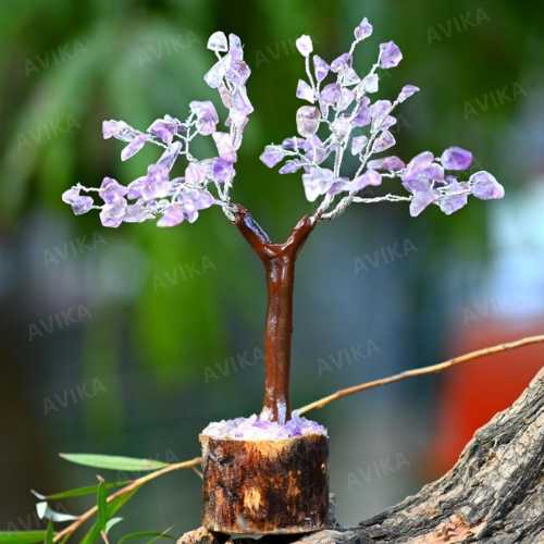 Avika Natural Energized Amethyst M-Seal Crystal Tree (100 Dana)