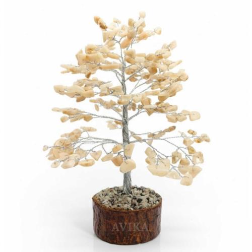 Avika Handcrafted Peach Moonstone Gem Tree
