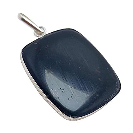 Avika Natural Bloodstone (Heliotrope) Pendant