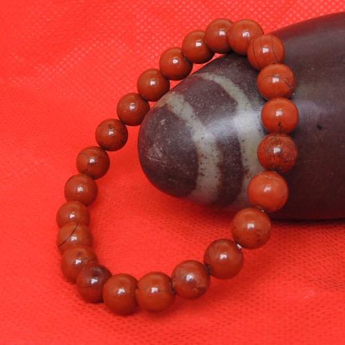 Avika Red Jasper Bead Bracelet (Pack of 1 Pc.)