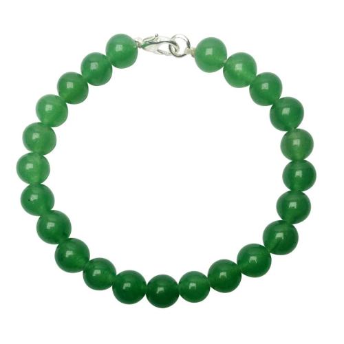 Avika Natural Green Aventurine Beads Bracelet with Hook (Pack of 1Pc)