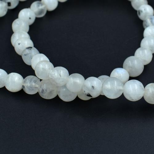 Avika Natural Rainbow Moonstone 6 mm Beads Bracelet  (Pack of 1Pc)