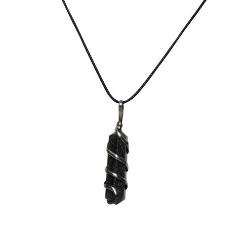 Avika Grey Aventurine Double Point Pendant