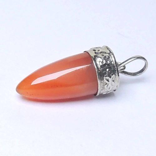 Avika Natural Carnelian Nail Pendant