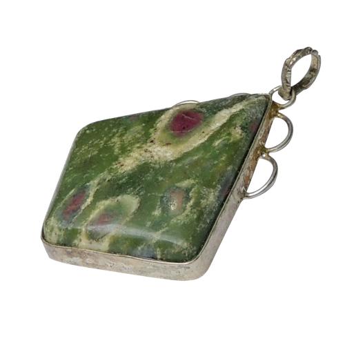 Avika Natural Ruby Zoisite Free special Shape Pendant