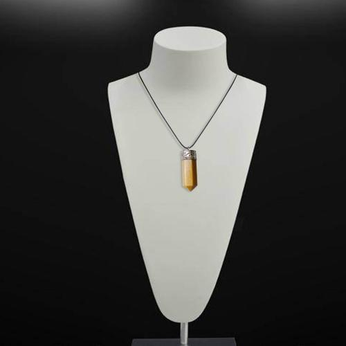 Avika Natural Yellow Jasper Energy Point Pendant for Creativity