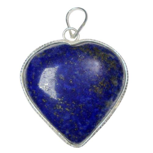 Avika Natural Lapis Lazuli Heart overlay Pendant