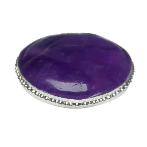 Avika Natural Energized Amethyst Round Pendant