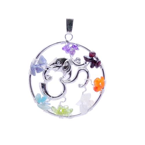 Avika Seven Chakra Big Om Pendant 45 mm