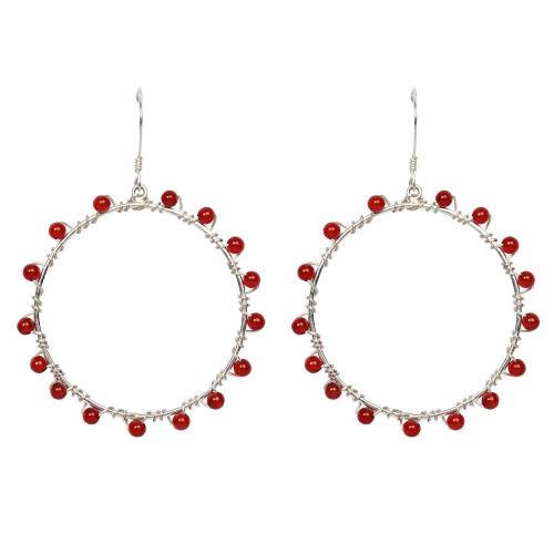Avika Carnelian Semi-Precious Earrings