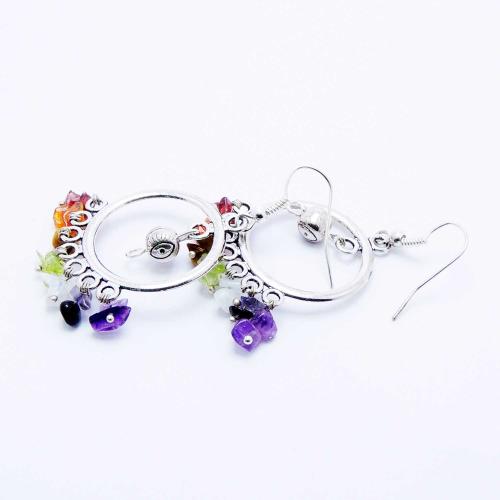 Avika Natural Stone Eye Designer Earing