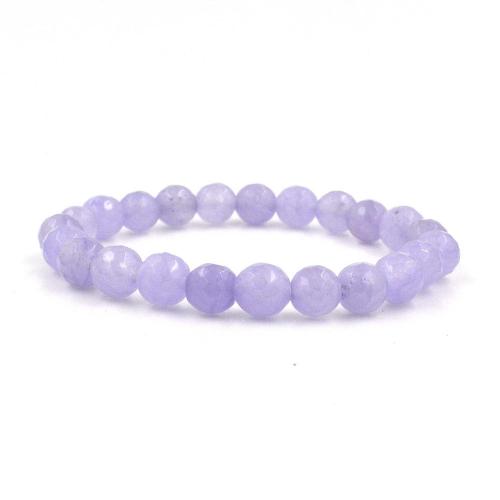 Avika Heat Processed Charoite 8 mm Bead Bracelet Designer 1
