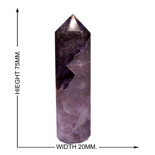 Avika Natural Amethyst Healing Pencil for Reiki