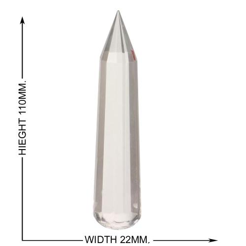Avika Natural Clear Quartz Reiki Pranic for Chakra Healing Pencil