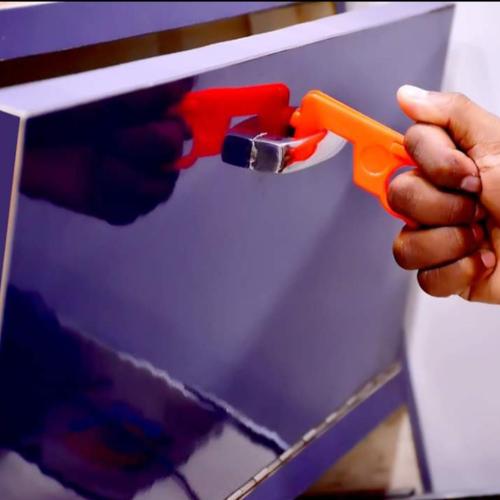 Safety Keys Chain for Hands-Free Contactless ATM/Door/Lift/Car Gate Opening & Mobile Stand Orange