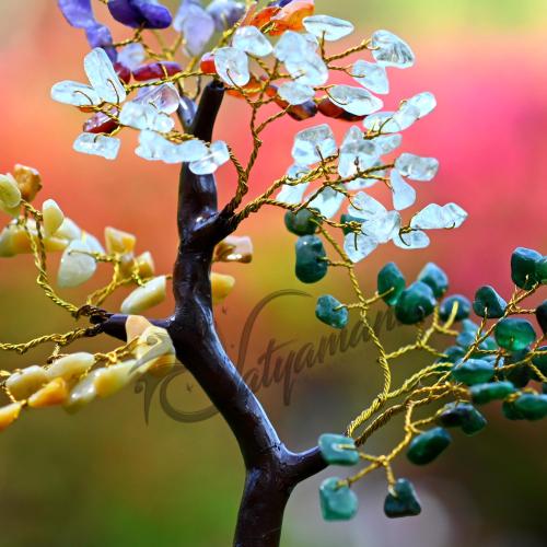 Avika Natural Energized Multi Crystal Tree for Five Element (150 Dana)