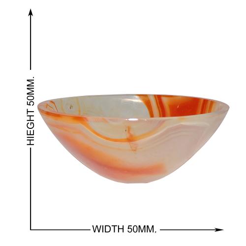 Avika Natural Carnelian Healing Bowl (Medium)