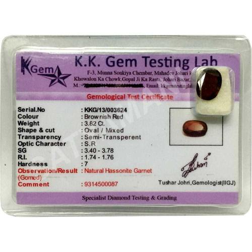 Avika Certified Original Natural Hassonite /Garnet Gemstone