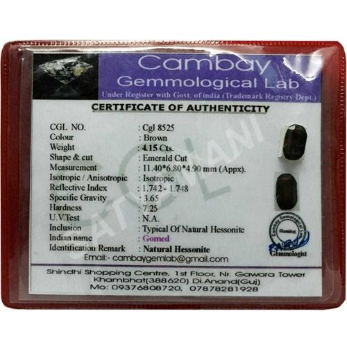 Avika Certified Natural Hassonite /Gomed Gemstone