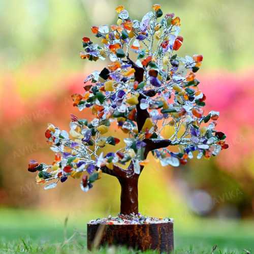 Avika Natural Energized Multi Crystal M-seal Tree (500 Dana)