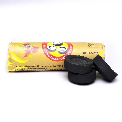 Avika 33 mm Long Burning Charcoal Tablet (30 Tablets)