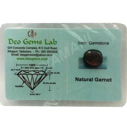 Avika Certified Natural Garnet Gemstone