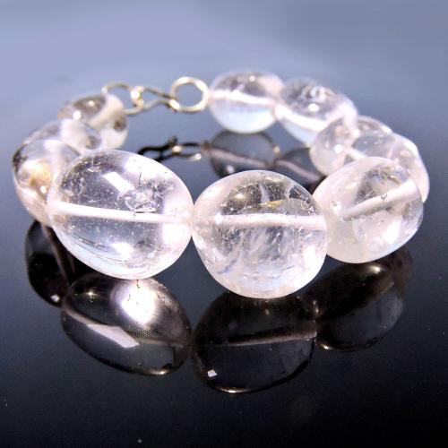 Avika Clear Quartz Tumble Bracelet