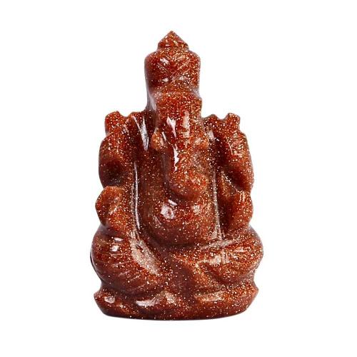 Avika Energized Red Sun Stone Ganesha