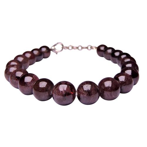 Avika Garnet Bead with Hook Bracelet (Pack of 1Pc)