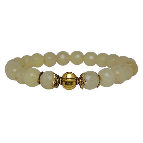 Avika Heat Processed Calcite 8 mm Bead Bracelet Designer 2