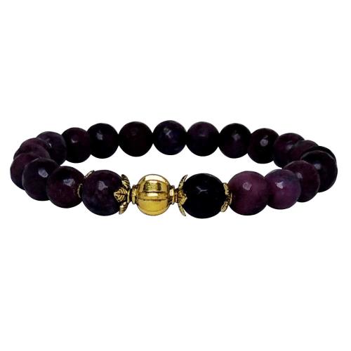 Avika Heat Processed Garnet 8 mm Bead Bracelet Designer 2