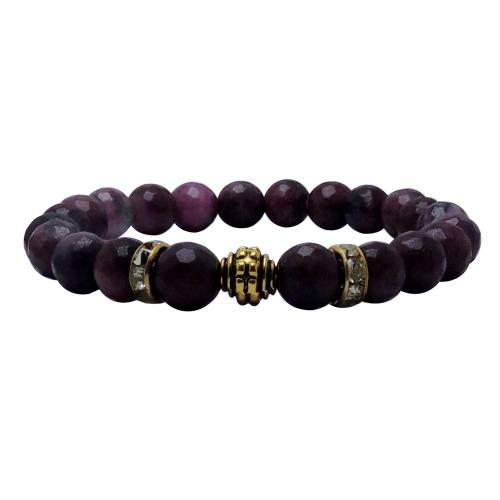 Avika Heat Processed Garnet 8 mm Bead Bracelet Designer 3