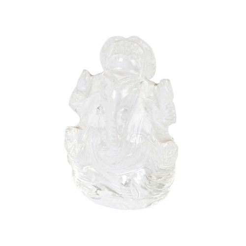 Avika Lord Ganesha in Natural Energized Clear Quartz