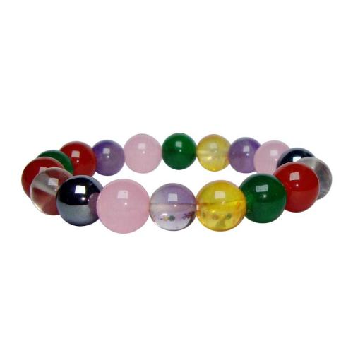 Avika Multi Energized Bead Quartz 10 mm Bracelet (Pack of 1Pc)