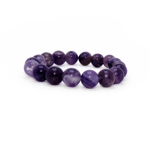 Avika Natural Amethyst 10 mm Bead Bracelet I (Pack of 1 pc)