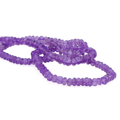 Avika Natural Amethyst 4 mm Faceted Beads (pack of 20 pcs.)