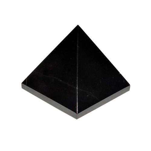 Avika Natural Black Agate Pyramid 40 mm.