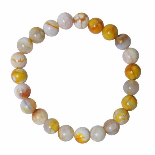Avika Natural Bumble Bee 8 mm Beads Bracelet