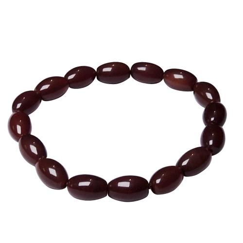 Avika Natural Carnelian Tube Shape Bead Bracelet For Stimulates Creativity Pack of 1 pc.