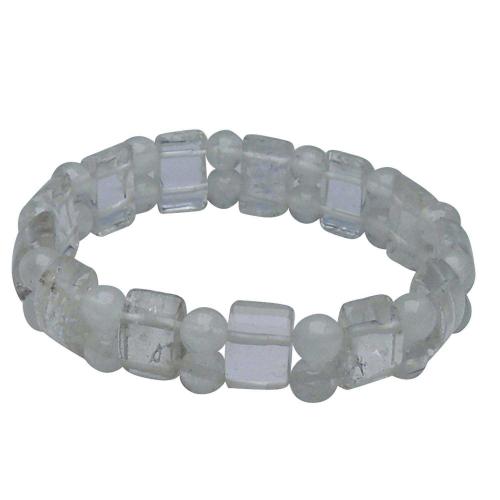 Avika Natural Clear Quartz Designer Bracelet For Good Luck & Crystal Healing (Pack of 1 pc)
